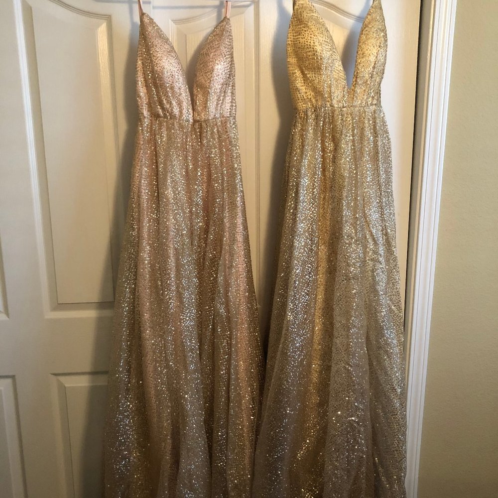 Prom Dress US size  4 (Only 1 left) Rose Colored dress on left side